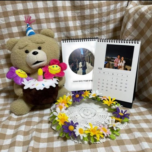 탁상달력_단 하나 나만의 포토달력(가족달력 기둘력), 1개, 기본12달, 선물포장