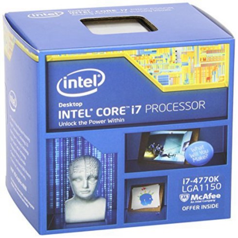 Intel Core i7-4770K Quad-Core Desktop Processor (3.5 GHz 8 MB Cache Intel HD graphics BX80646I747, 1, BX80646I74770K) by Intel, Int