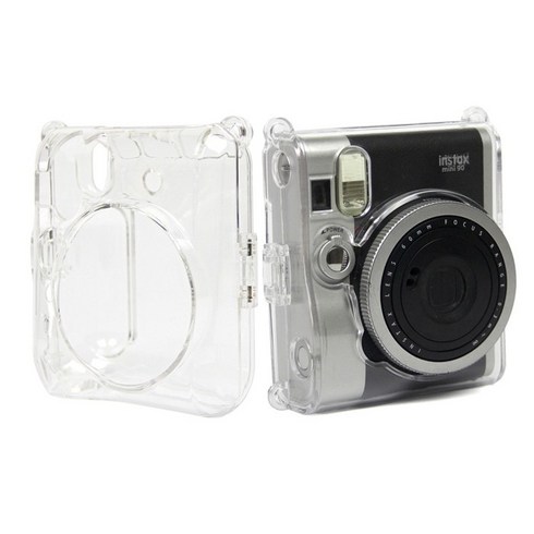 인스탁스 미니90 투명 케이스 폴라로이드 카메라 가방, 1개