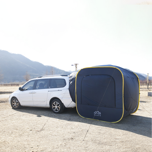 2023년 가성비 최고 중고캠핑카 - 바든 차박도킹텐트 원터치 큐브형 차박용품 전차종, 네이비