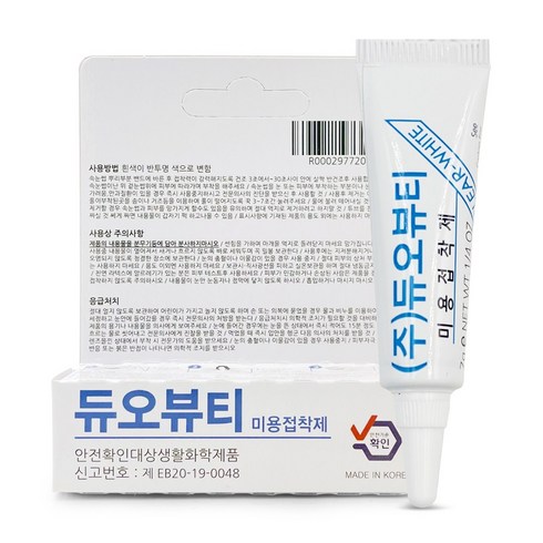 듀오뷰티 속눈썹 접착제 투명 7ml, 클리어화이트, 1개