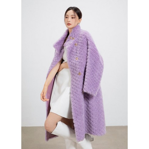 2023년 가성비 최고 리얼양털코트 - 리얼 양털코트 여성 양모 뽀글이 퍼 코트 롱 오버핏 Q24