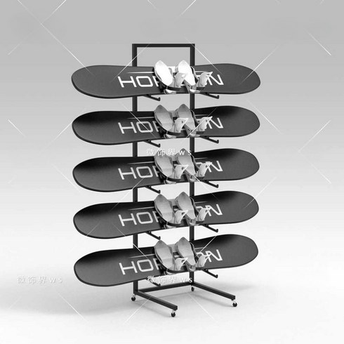2023년 가성비 최고 스키보관대 - 스노우보드 데크 보관대 스키 거치대 스키장 전시대, 화이트 4단(50x50x135cm)