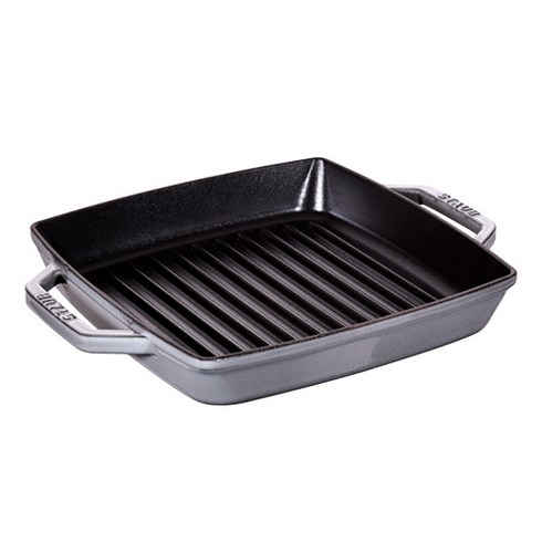 스타우브 더블핸들 사각 그릴팬 23cm 무쇠 후라이팬 STAUB, 1개