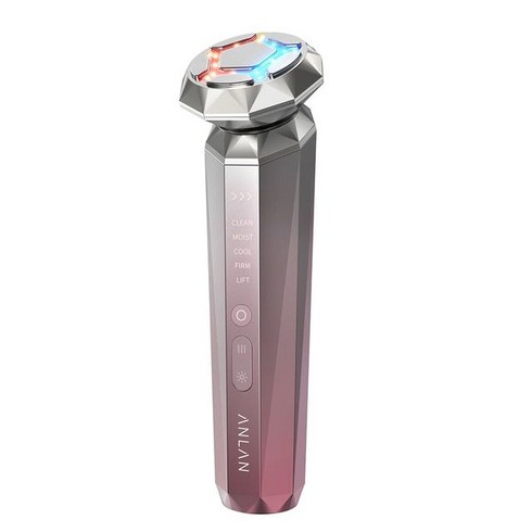 ANLAN RF 진동기 페이스 고주파마사지기 리프팅 얼굴 안티링클 눈가주름 관리 초음파마사지, Pink