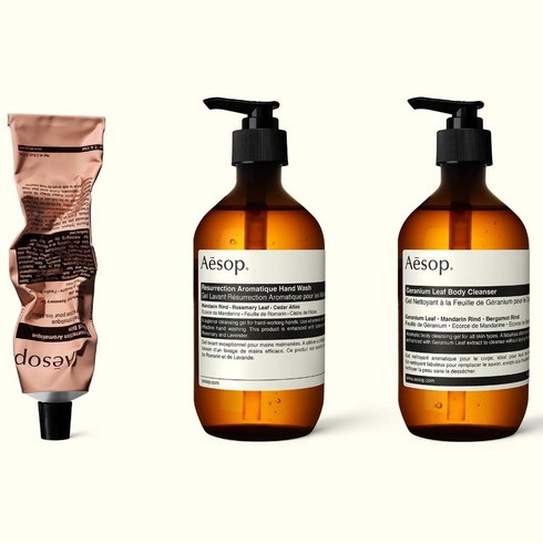 이솝핸드워시 - Aesop Bathroom Essentials Bundle 이솝 배스룸 에션셜 번들 75mL 500mL 2개