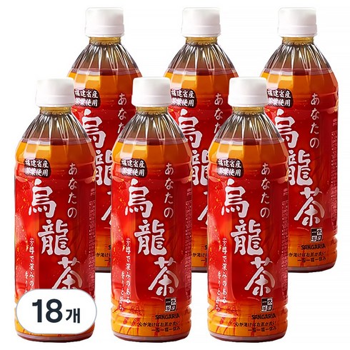 산가리아 우롱차 - 산가리아 당신의 우롱차, 500ml, 72개