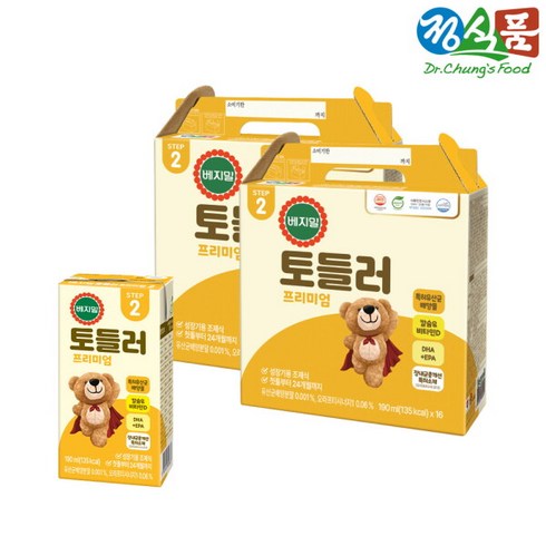 토들러 - [베지밀] 토들러 프리미엄 2단계 190mlx32팩, 32개, 190ml