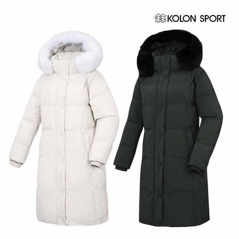 2023년 가성비 최고 코오롱스노우문 - 코오롱스포츠 [코오롱스포츠] 여성 폭스퍼 긴기장 다운(스노우문) 3종 택1