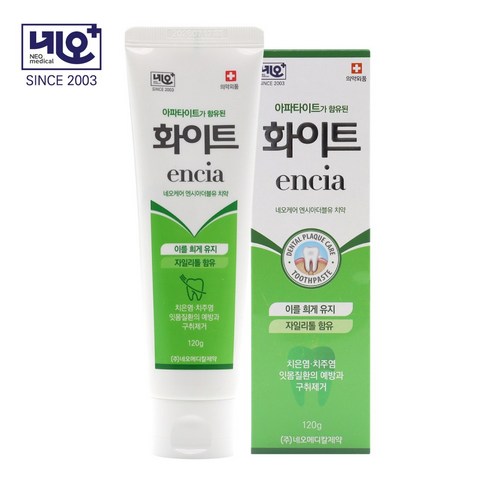 네오 화이트케어 치약, 120g, 2개