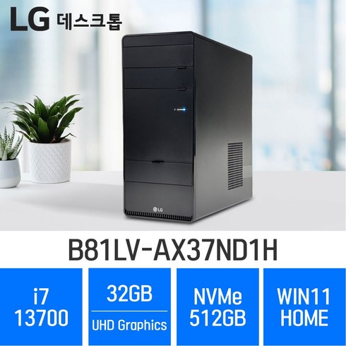 lg데스크탑 - LG 데스크탑 B81LV-AX37ND1H, 32GB, 512GB, WIN11 Home, 32GB