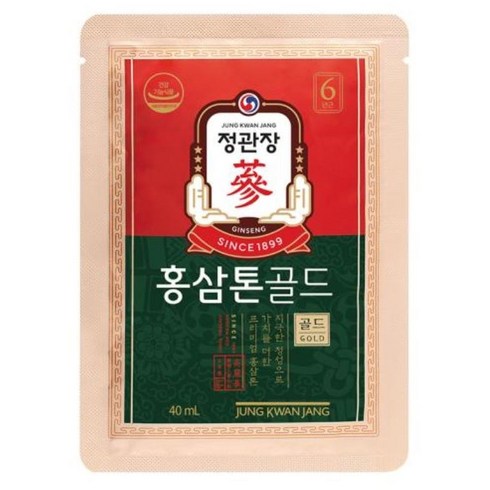 정관장 홍삼톤골드 40mlx30포 1 200ml 정품 [겉 박스 없음], 40ml, 60개