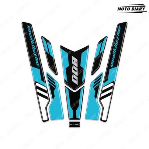 방수 800 스포츠용 견인 3D 무릎 패드 CFMOTO 그립 스티커 보호 MT 800 mt 800MT 데칼 탱크 연료, 7)Light Blue 01