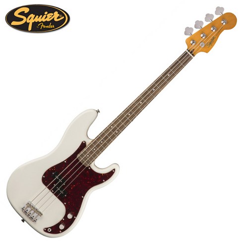 스콰이어 Classic Vibe 60s Precision Bass 기타 Laurel, 037-4510-505, OLYMPIC WHITE