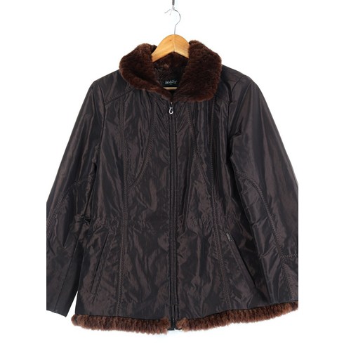 W(M)울시 패딩 점퍼자켓 브라운 골프 털 기모48