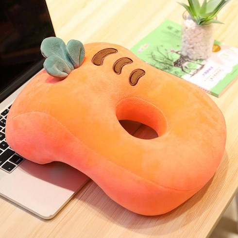캐릭터 낮잠베개 CN 책상 손목 극세사 캐릭터 쿠션, 당근