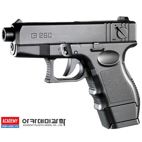 에어소프트건 - 아카데미과학 미니 서바이벌 에어건권총, G26C, 1개