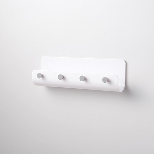 생활의아이콘 다용도 후크 선반 화이트, 5개