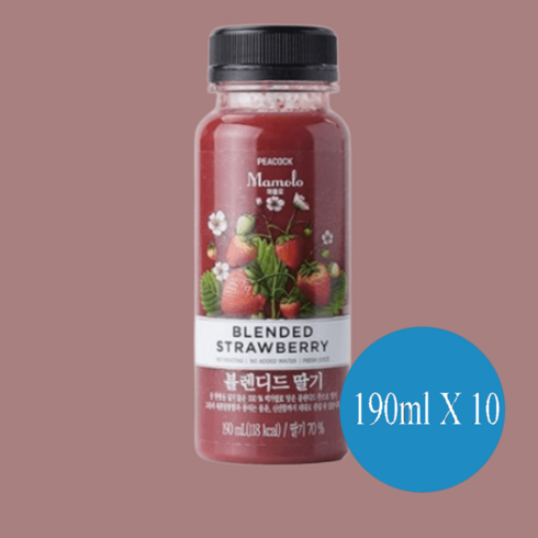 피코크 블렌디드 딸기 190ml X 10