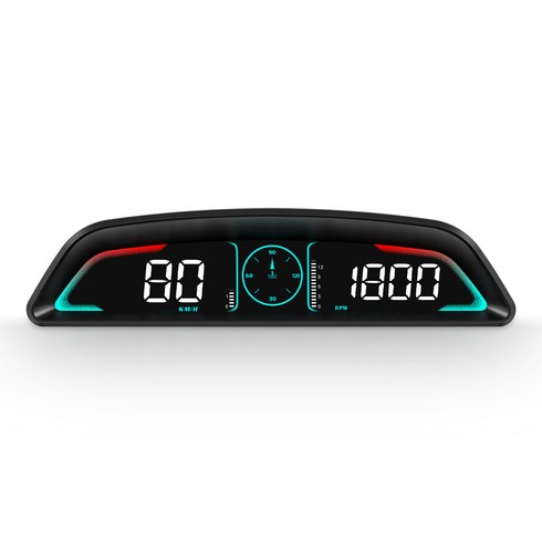 킹콩프로 자동차 HUD 헤드업디스플레이 계기판/OBD/GPS/자동차 게이지 속도계 타코미터 수온 연료 소비 전압 2024년형, GPS, 1개