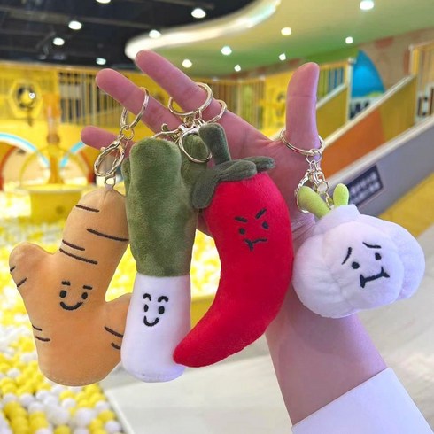 야채친구들 인형 키홀더 키링 열쇠고리, K-d80.야채친구들-대파