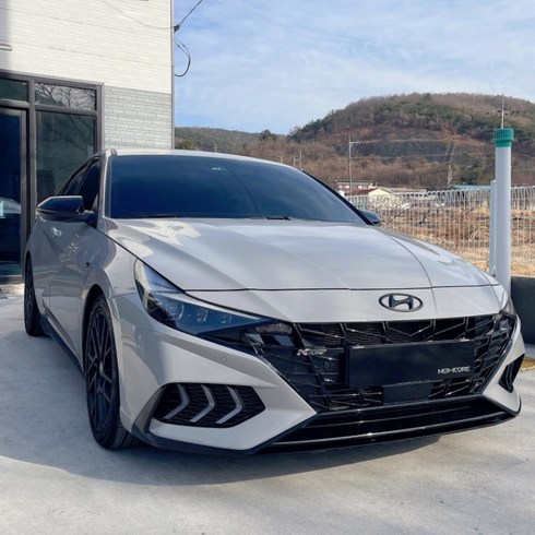 현대 아반떼CN7 / N라인 바디킷 에어댐 (프론트 센터 립), 프론트 립 센터/ABS블랙