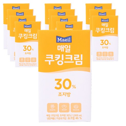 매일 쿠킹크림 (식물성), 10개, 1L