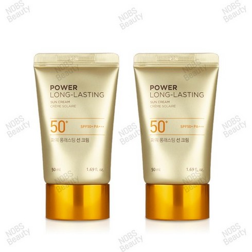 1+1/2개/더페이스샵 파워 롱래스팅 선크림 50ml/SPF50+ PA+++, 1개