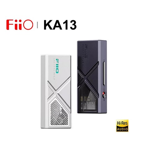2024년 가성비 최고 FIIO KA17 - 헤드폰앰프 FiiO KA13 USB DAC AMP 미니 데스크탑 모드 CS43131 SGM8262 칩 고해상도 오디오 3.5 + 4.4mm 550mW 전력 출력, 1.KA13 white, 없음