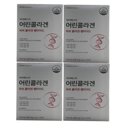 어린콜라겐 - 닥터에스더 여에스더 어린콜라겐 (+에스더포뮬러 본사 정품 쇼핑백), 30정, 60g, 4개