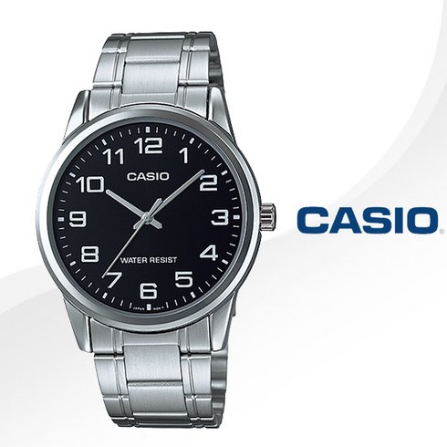 2023년 가성비 최고 CASIO MTP B145D - 카시오 남성용 타임플래닛 메탈밴드 손목시계 MTP-V001D-1B