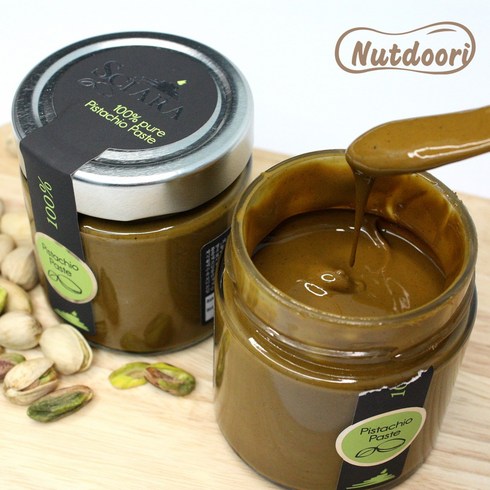 넛두리 시아라 100% 피스타치오페이스트 190g Pistachio Paste 무첨가 피스타치오 스프레드 잼 선물세트, 1개