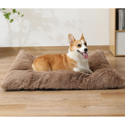 2023년 가성비 최고 고양이 온열매트 - 탈부착 세탁 가능 애견 매트 강아지 수면 매트 고양이 매트 반려동물 온열매트, 연갈색