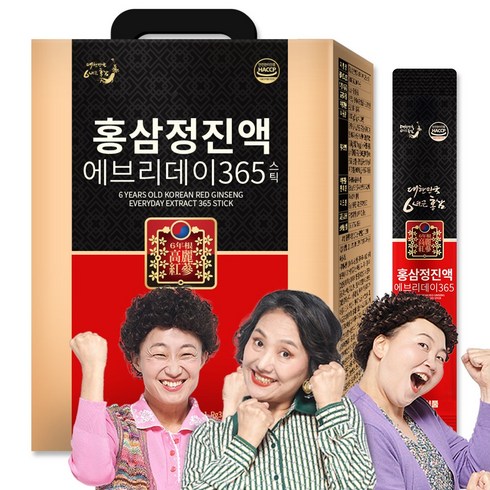 순수식품 홍삼정 진액 에브리데이 365 홍삼스틱, 10g, 100개