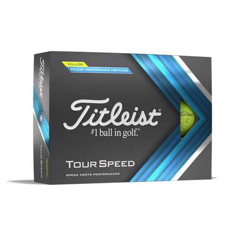 타이틀리스트 투어스피드(Tour speed) 3피스볼 12구 1BOX WHITE YELLOW 아쿠쉬네트코리아 정품, 화이트, 12개입, 1개