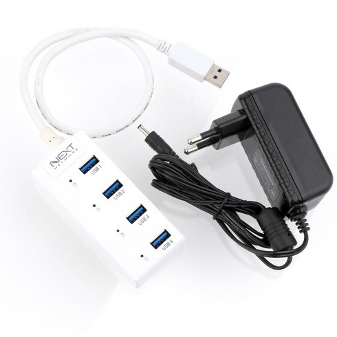 넥스트 NEXT-505UHP 유전원 USB3.0 4포트 USB허브, 단품