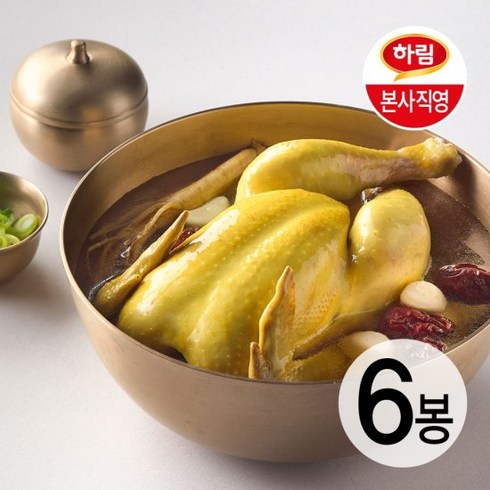 하림 삼계탕 800gX6팩 - 하림이닭 황금삼계탕 800g 6팩, 6개