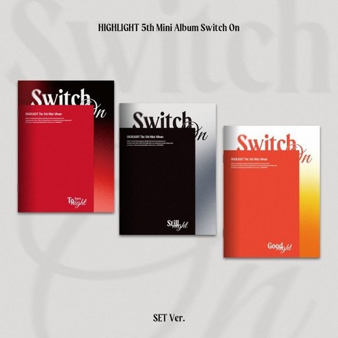 [CD] 하이라이트 (HIGHLIGHT) - 미니앨범 5집 : Switch On [3종 SET] : 버전별 포토북 + 포토북 미니 커버 1종 랜덤 + 리릭북...