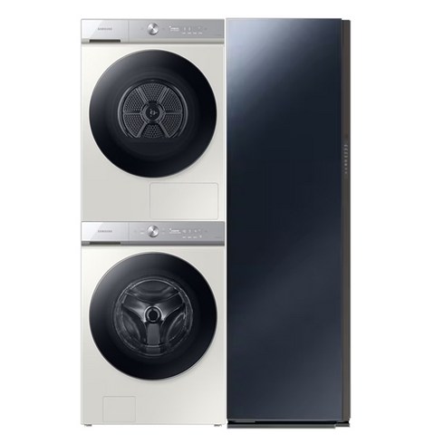 삼성 비스포크 세탁기 건조기 에어드레서 패키지 WF24A9500KE+DV17A9720BE+DF10B9500CS