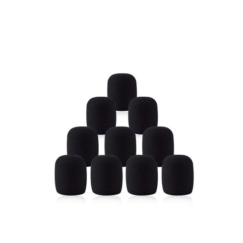 돌아라 마이크 스폰지 커버 소음 방지 울림 방지 마이크커버 10p, 20x15x5mm