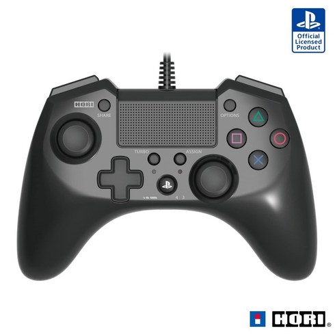 호리 (HORI) 게임 주변기기 플레이스테이션4 (PS4) 조이패드 컨트롤러 호리패드 FPS PLUS (블랙), 1개