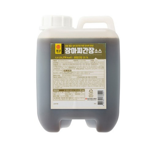 몽고간장 장아찌 간장 소스, 1개, 4.6L