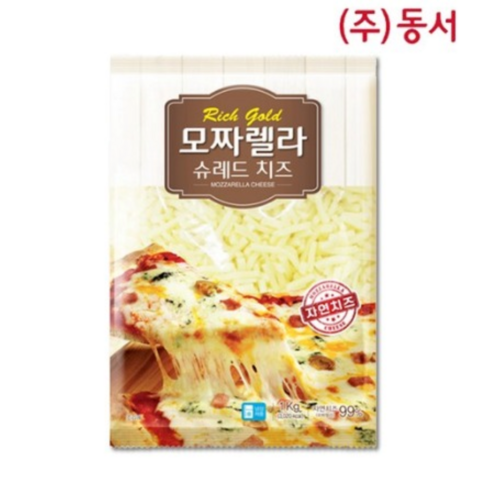 동서 99% 자연치즈 모짜렐라치즈 1kg, 1개