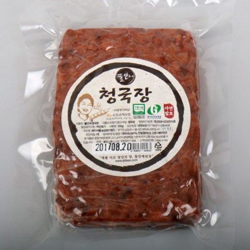 뜰안에 청국장 200g - 뜰안에된장/청국장/전통장/전통식품품질인증/HACCP, 1개