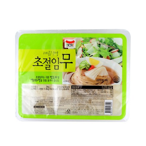 일가집 초절임무 3kg 냉면김치, 1팩