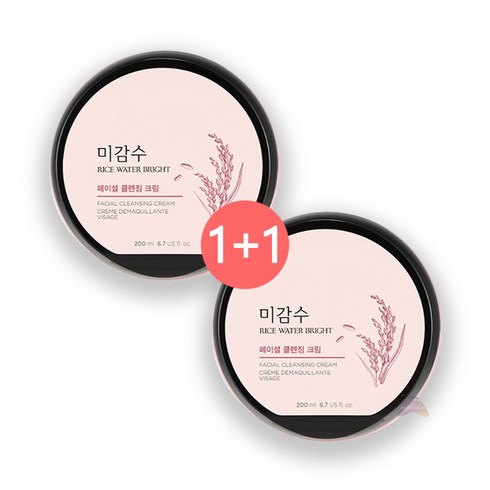 더페이스샵 미감수 브라이트 페이셜 클렌징 크림 200ml 1+1, 2개