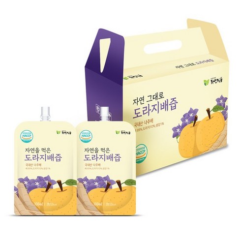 자연식품 자연그대로 도라지배즙 총120팩