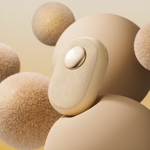 2023년 가성비 최고 밧데리손난로 - Hyang 대용량 type-c 충전식 보조배터리 휴대용 플란넬 손난로 전기 핫팩, 노란색