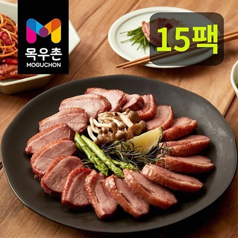 목우촌 흑마늘 훈제오리 180gX12팩 - 목우촌 무항생제 훈제오리 200g*15팩(총 3.0kg 냉장제품), 200g, 15개