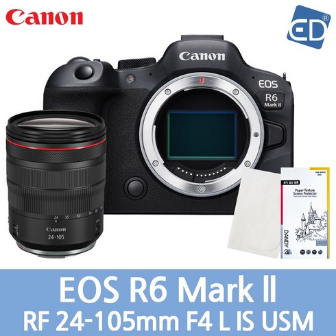 캐논r5mark2 - [캐논 정품] EOS R6 Mark II /RF 24-105mm F4 L IS USM KIT+액정필름+포켓융/ED, EOS R6 Mark II/RF 24-105mm USM